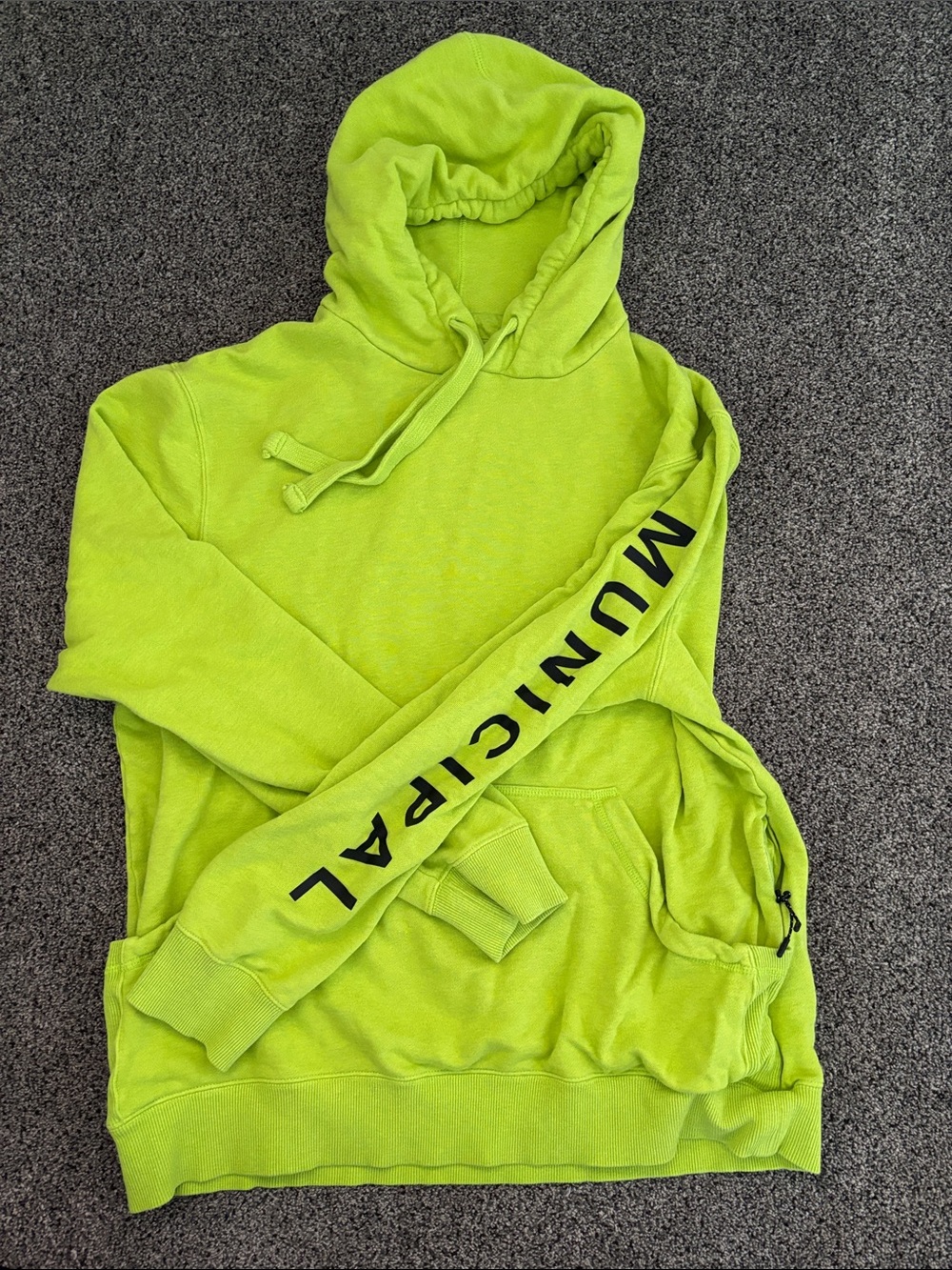 Lime Green Pullover Hoodie